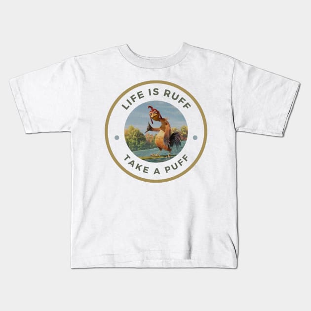 stoned chicken joe Kids T-Shirt by PSYCH90